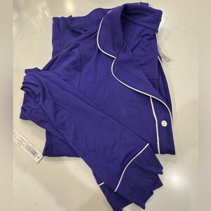 Soma Cool Nights Long Sleeve Notched Collar in Passionflower